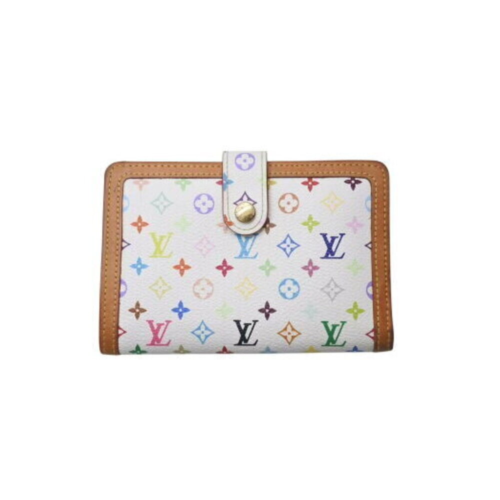Louis Vuitton Wallet Viennois Bi Takashi Murakami White Multicolore Multicolor